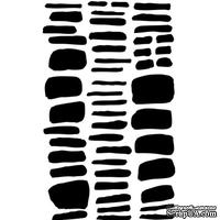 Маска Ranger - Dina Wakley Media - Stencils - Tracks, 13х20 см - ScrapUA.com