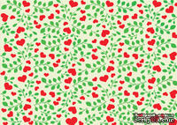 Доска для тиснения Hearts and rose leaves от Cheery Lynn Designs
