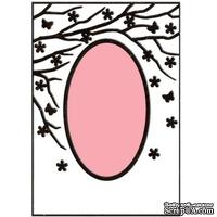 Папка для тиснения Nellie Snellen - Embossing Folder - Spring in the air (Oval) - ScrapUA.com