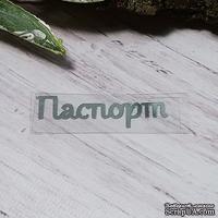 Термонадпись "Паспорт" №3, серебро
