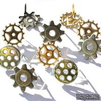 Набор брадсов Eyelet Outlet - Gear Brads, 12 штук