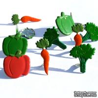 Набор брадсов Eyelet Outlet - Vegetable Brads, 12 штук