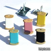 Набор брадсов Eyelet Outlet - Thread Brads, 12 штук - ScrapUA.com