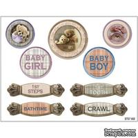 Наклейки Fabscraps - Baby Bear Clear Stickers - Frames &amp; Labels - ScrapUA.com
