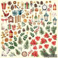 Лист с картинками для вырезания Our warm Christmas, ТМ Фабрика Декора - ScrapUA.com