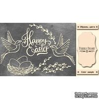 Набор чипбордов Happy Easter 495, цвет молочный, ТМ Фабрика Декора - ScrapUA.com