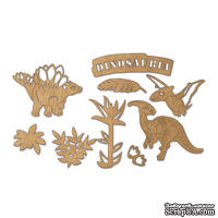 Набор чипбордов Dinosauria 10х15 см 680, цвет крафт, ТМ Фабрика Декора