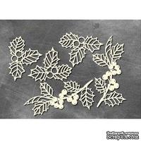 Набор чипбордов Winter botanical diary 763, 10х15 см, цвет молочный, ТМ Фабрика Декора - ScrapUA.com