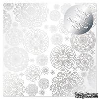 Ацетатный лист с фольгированием Silver Napkins, ТМ Фабрика Декора - ScrapUA.com