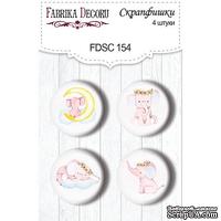 Набор скрапфишек Фабрика Декора из 4 шт № 154