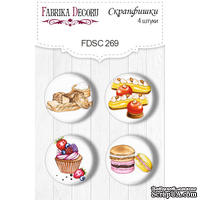 Набор скрапфишек Soul Kitchen, ТМ Фабрика Декора, 4шт набор № 269