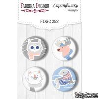 Набор скрапфишек ТМ Фабрика Декора из 4 шт № 282, Huge Winter