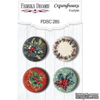 Набор скрапфишек ТМ Фабрика Декора из 4 шт № 285, The Spirit of Christmas
