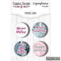 Набор скрапфишек Winter Love Story, TM Fabrika Decoru из 4 шт № 294