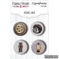 Скрапфишки набор 4шт Grunge&Mechanics #363, ТМ Fabrika Decoru