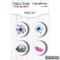 Набор скрапфишек  4шт Colorful spring1 375, ТМ Фабрика Декора