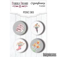 Набор скрапфишек 4шт Scent of spring 383, ТМ Фабрика Декора