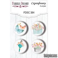 Набор скрапфишек 4шт Scent of spring 1 384, ТМ Фабрика Декора