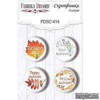 Набор скрапфишек 4шт Colors of Autumn EN 414, ТМ Фабрика Декора