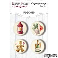 Набор скрапфишек  4шт Our warm Christmas 426, ТМ Фабрика Декора