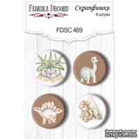 Скрапфишки набор 4шт Dinosauria 469, ТМ Фабрика Декора