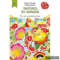 Набір висічок Inspired by Ukraine, 45 шт, ТМ Фабрика Декору - ScrapUA.com