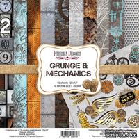 Набор скрапбумаги Grunge&Mechanics 30,5x30,5см, ТМ Fabrika Decoru