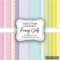 Набор скрапбумаги Funny Dots, 30,5x30,5см, Фабрика Декору