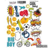 Набор наклеек (стикеров) № 052, Cool Teens, TM Fabrika Decoru - ScrapUA.com