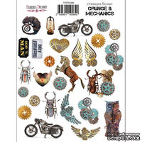 Набор наклеек (стикеров) #084, Grunge&amp;Mechanics, ТМ Fabrika Decoru - ScrapUA.com
