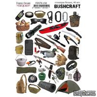 Набор наклеек (стикеров) 40 шт Bushcraft #150, ТМ Фабрика Декора - ScrapUA.com