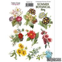Набор наклеек (стикеров) 9 шт Summer botanical diary  194, ТМ Фабрика Декора - ScrapUA.com