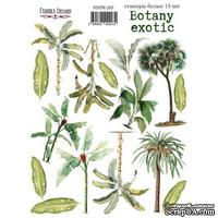 Набор наклеек (стикеров) 15 шт Botany exotic 207, ТМ Фабрика Декора - ScrapUA.com