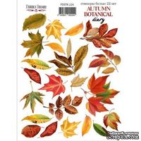 Набор наклеек (стикеров) 22 шт Autumn botanical diary 224, ТМ Фабрика Декора. - ScrapUA.com