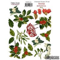 Набор наклеек (стикеров) 16шт Winter botanical diary 233, ТМ Фабрика Декора - ScrapUA.com