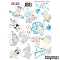 Набор наклеек (стикеров) 13шт My cute Baby elephant boy 236, ТМ Фабрика Декора - ScrapUA.com