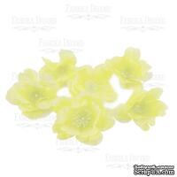 Квітка сакури біла з лимонним, 1шт, ТМ Фабрика Декора