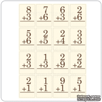Флэш-карточки &quot;Math Addition Vintage&quot;, размер 6,7x10см, 16 шт. - ScrapUA.com