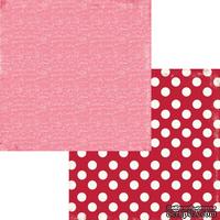 Лист двусторонней скрапбумаги Fancy Pants - Be.Loved Love Letter Paper, 30х30 см