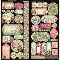 Лист наклеек Graphic 45 - Bloom Stickers - ScrapUA.com