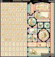 ЦЕНА СНИЖЕНА! Набор наклеек Graphic 45 - Sweet Sentiments - Stickers - ScrapUA.com