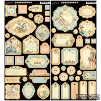 Высечки из чипборда Graphic 45 - Gilded Lily - Journaling Chipboard, 15х30 см - ScrapUA.com
