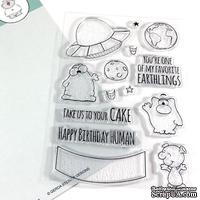 Набор штампов Gerda Steiner - Alien Invasion 4x6 Clear Stamp Set - ScrapUA.com