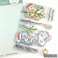 Набор штампов Gerda Steiner - Christmas Kitten 4x6 Clear Stamp Set - ScrapUA.com