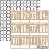 Лист скрапбумаги Teresa Collins Months, 30х30 см, двусторонняя - ScrapUA.com