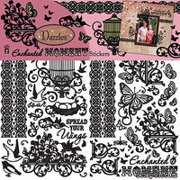 Набор наклеек-высечек HOTP - Enchanted Moments Dazzle, размер 15,2х23 см, 100 шт., цвет черный. - ScrapUA.com