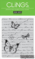 Резиновый штамп Hero Arts - Antique Writing, c оснасткой