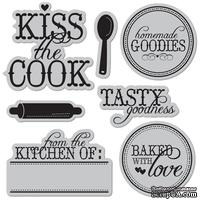 Набор резиновых штампов Hampton Art - Kiss the cook - ScrapUA.com