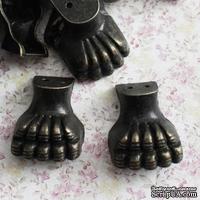 Ножки для шкатулок металлические, 4 детали - ScrapUA.com