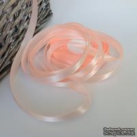 Атласная лента Peach, цвет персиковый, ширина 10 мм, длина 90 см - ScrapUA.com